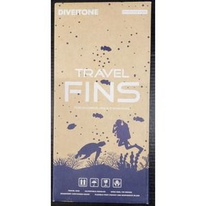 Diveitone Snorkel Adjustable Short Travel Fins. New in Box! Size Small & Red.